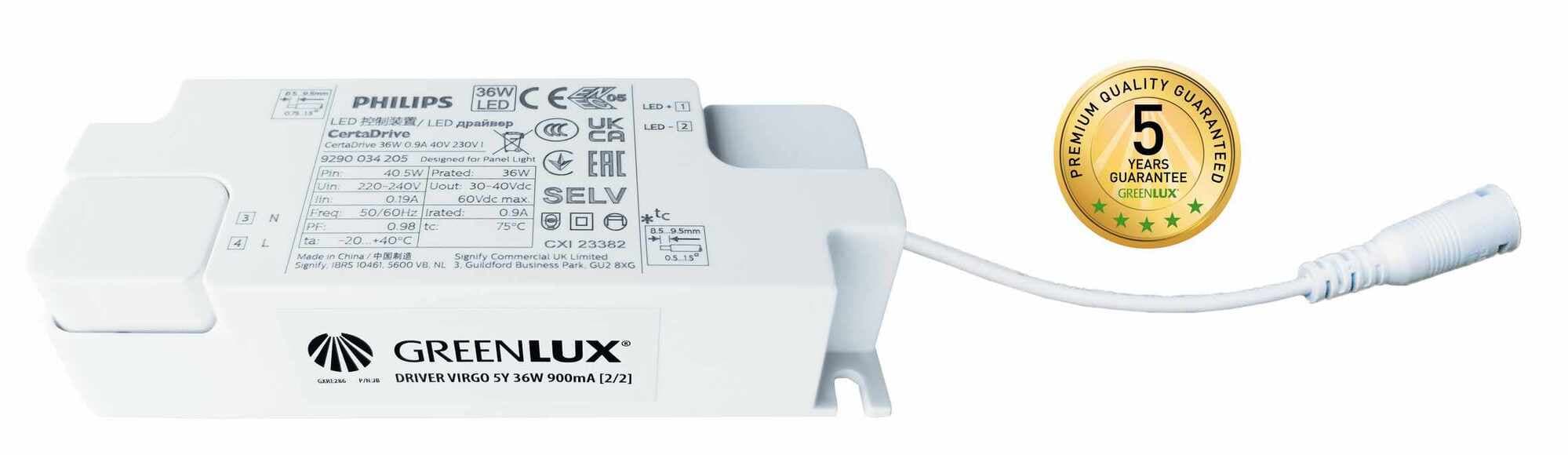 DRIVER VIRGO 5Y 36W 900mA [2/2] - LED driver [součást pro svítidlo] 1