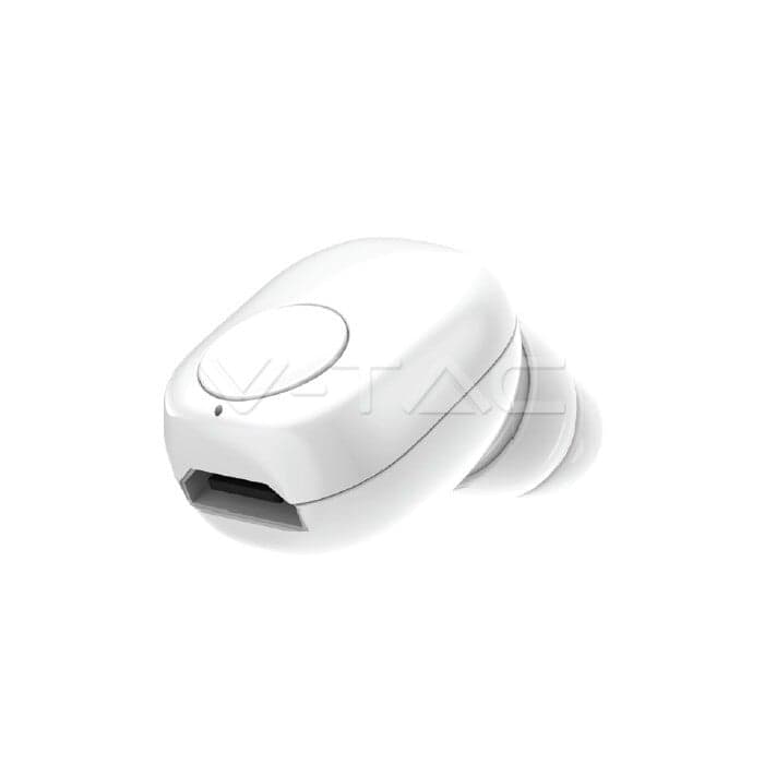 Slúchadlo hadnsfree bluetooth 55 mAh, IP20 biela VT-6500 (V-TAC) 1