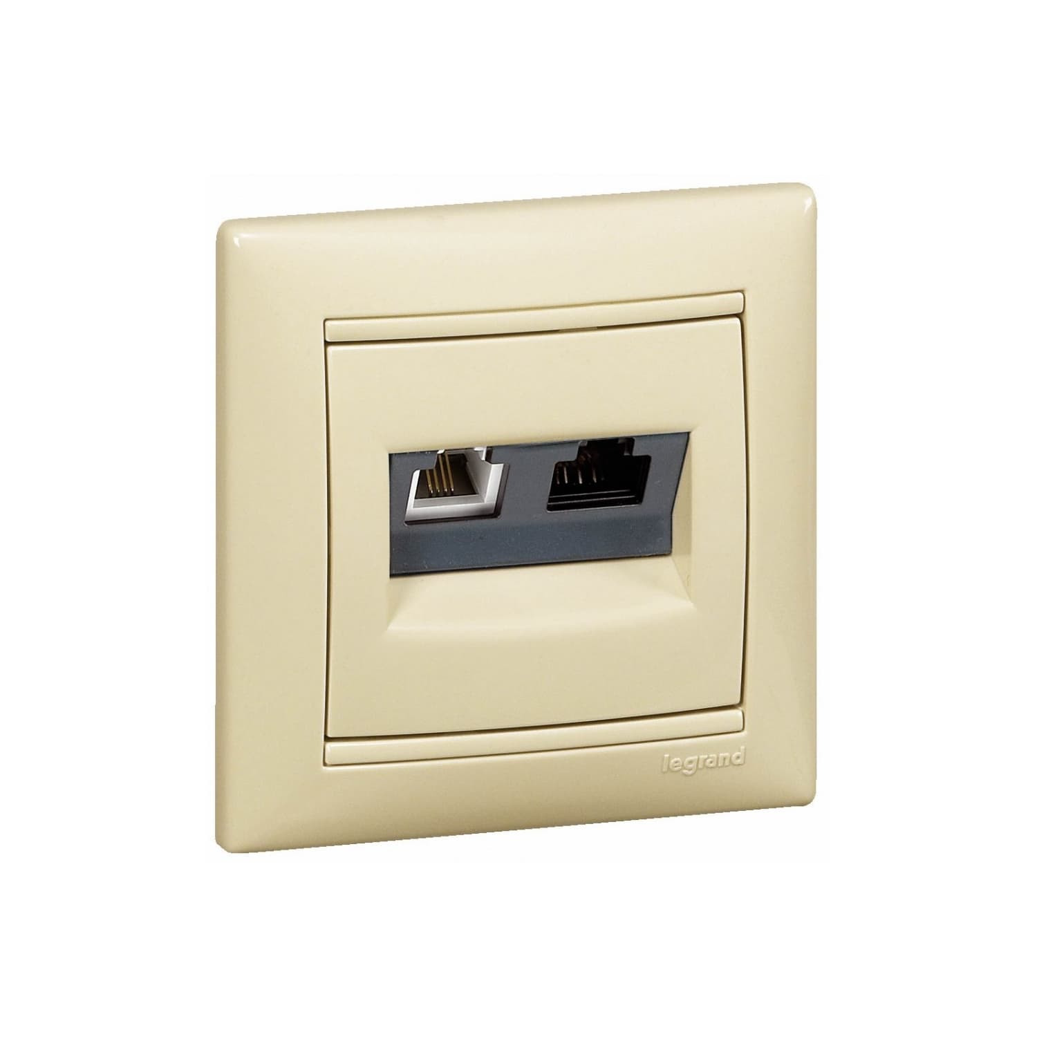 Zásuvka tel/dát. RJ11/RJ45 (LCS) béžová Valena (Legrand) 1