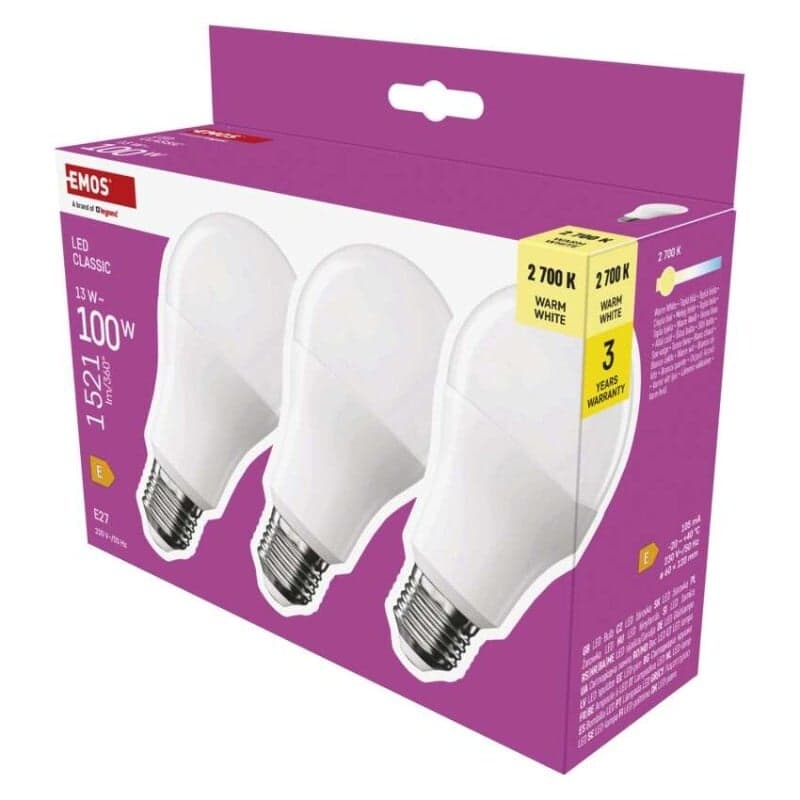 LED žiarovka Classic A60 / E27 / 13 W (100 W) / 1521 lm / Teplá biela 1