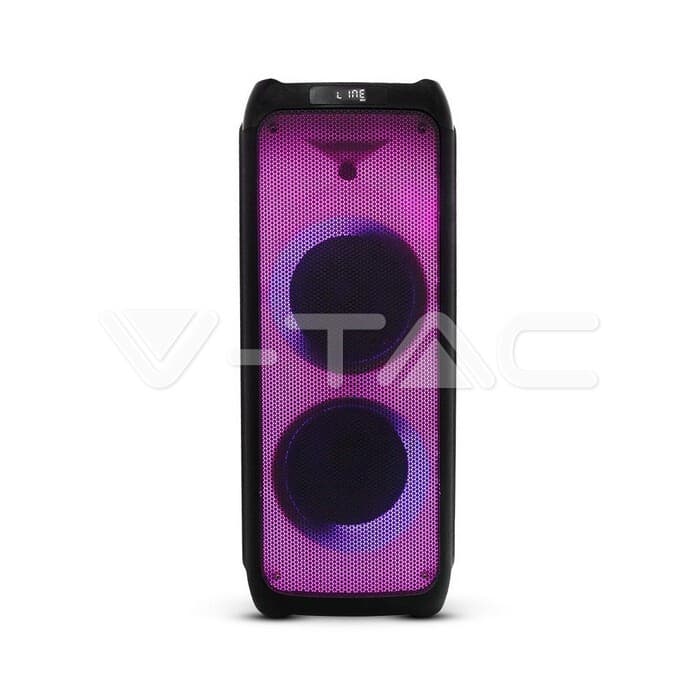 Párty reproduktor bluetooth s mikrofónom a RGB 100W VT-6215-2 (V-TAC) 1