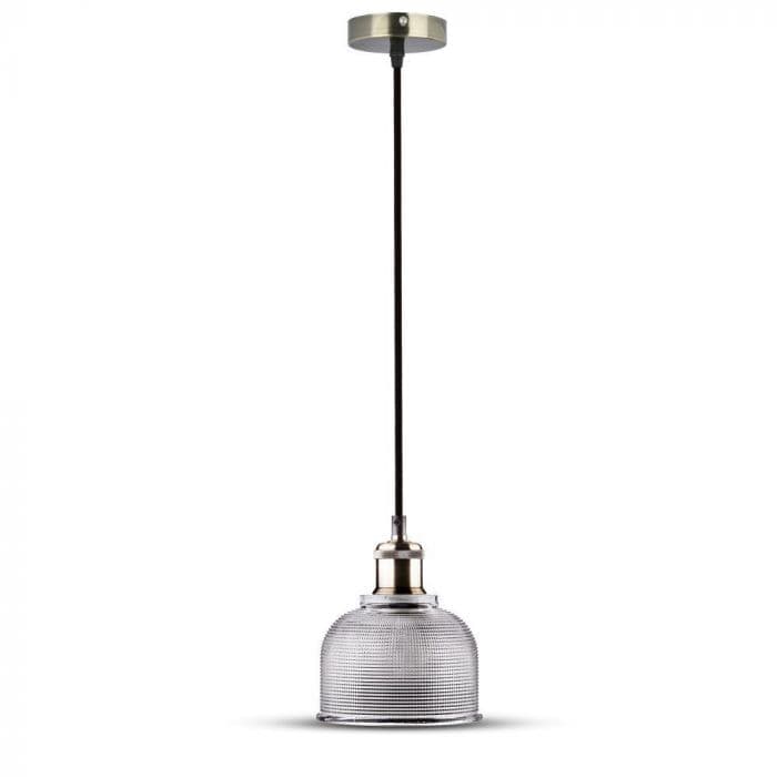 Závesné svietidlo Glass 145 E27 priesvitné VT-7150 (V-TAC) 1