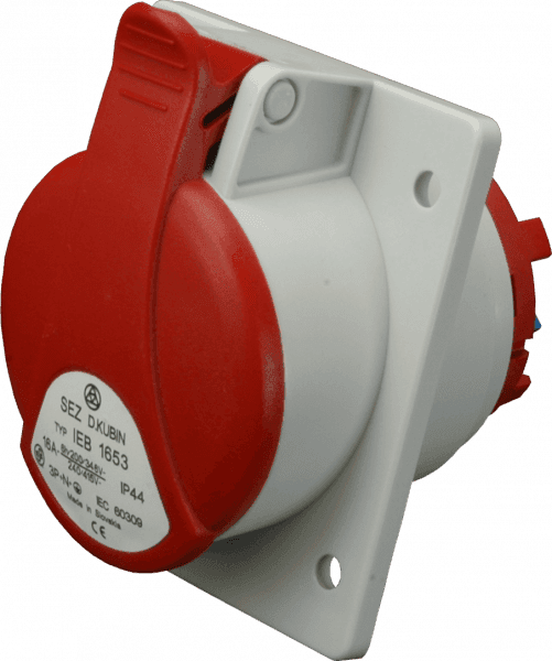 Zásuvka vstavaná 16A/400V/5P šikmá (PS) IP54 - IEB 1653 (SEZ DK) 1