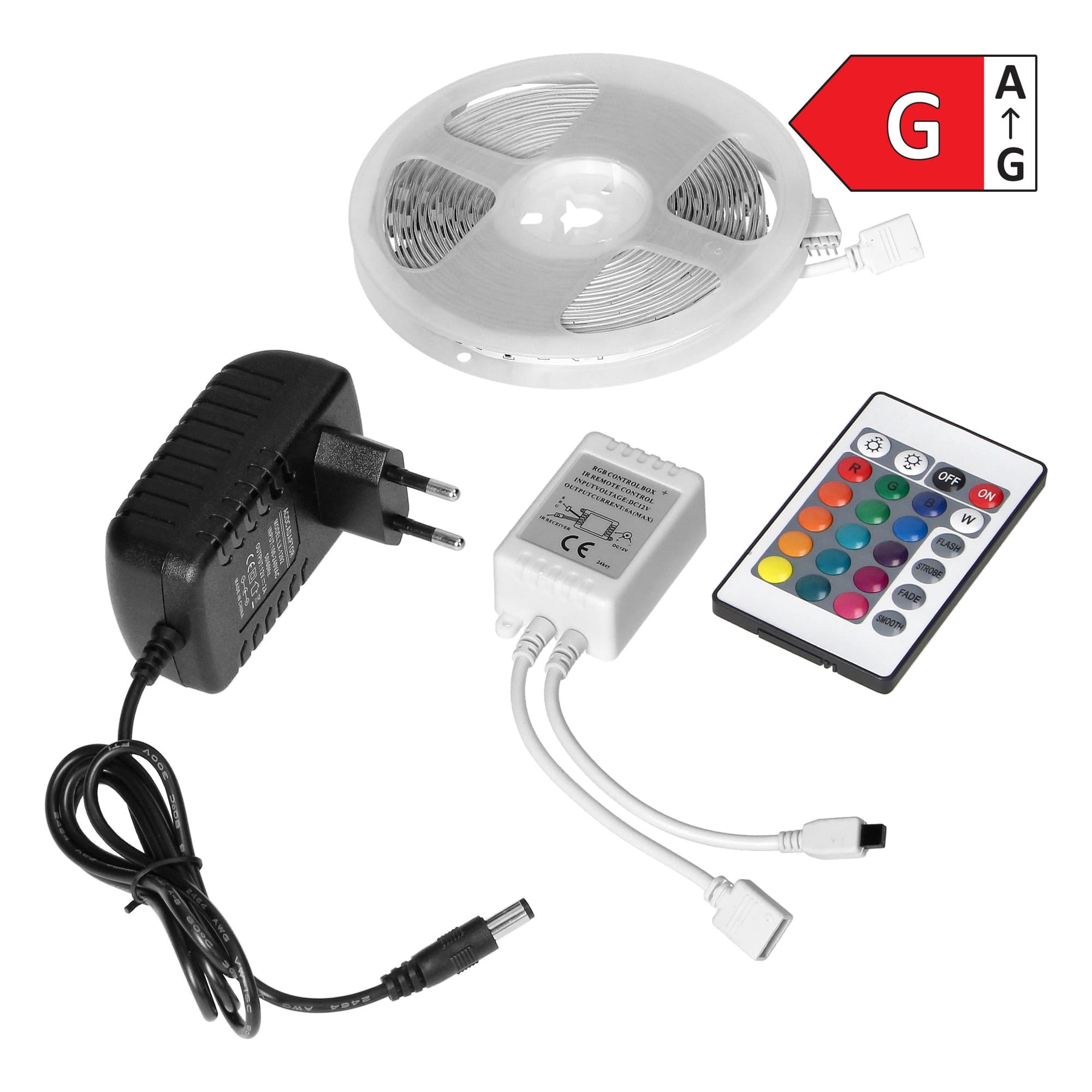 LED lighting kit for furniture and decoration in dry rooms 12V 100 30 led/m, 7.2W/m IP20 R 1