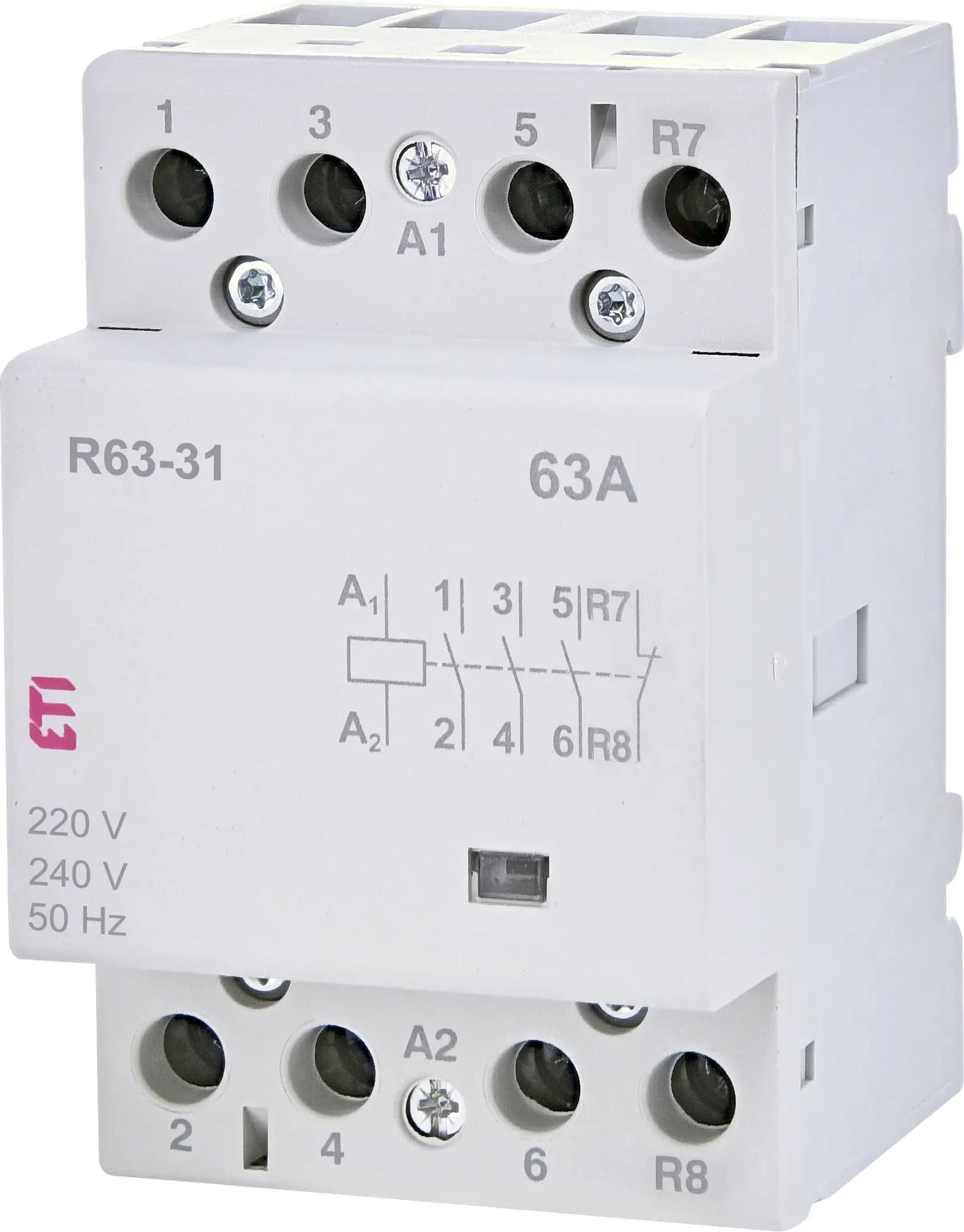Stýkač modulárny R 63-31 230V AC 3NO+1NC (ETI) 1