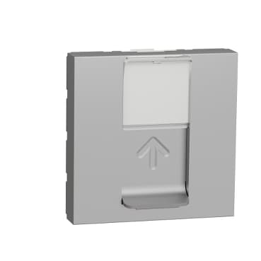 Unica - Zásuvka dátová 1xRJ45 Kat.6A FTP, 2M, Aluminium 1