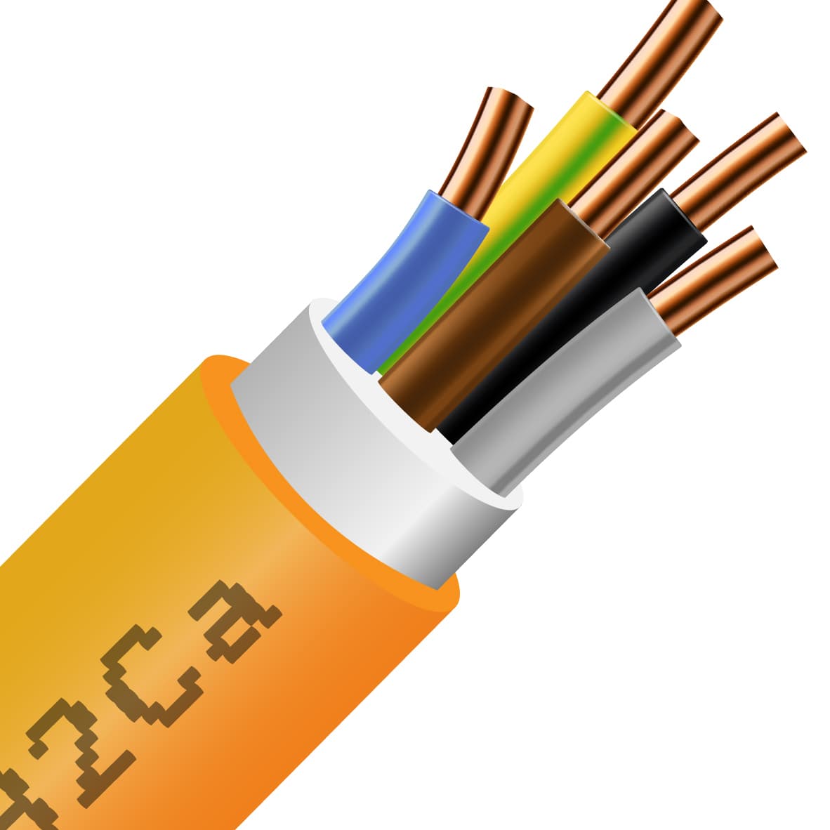 Kábel CXKE-R-J 5x10 RE B2ca-s1,d1,a1 1