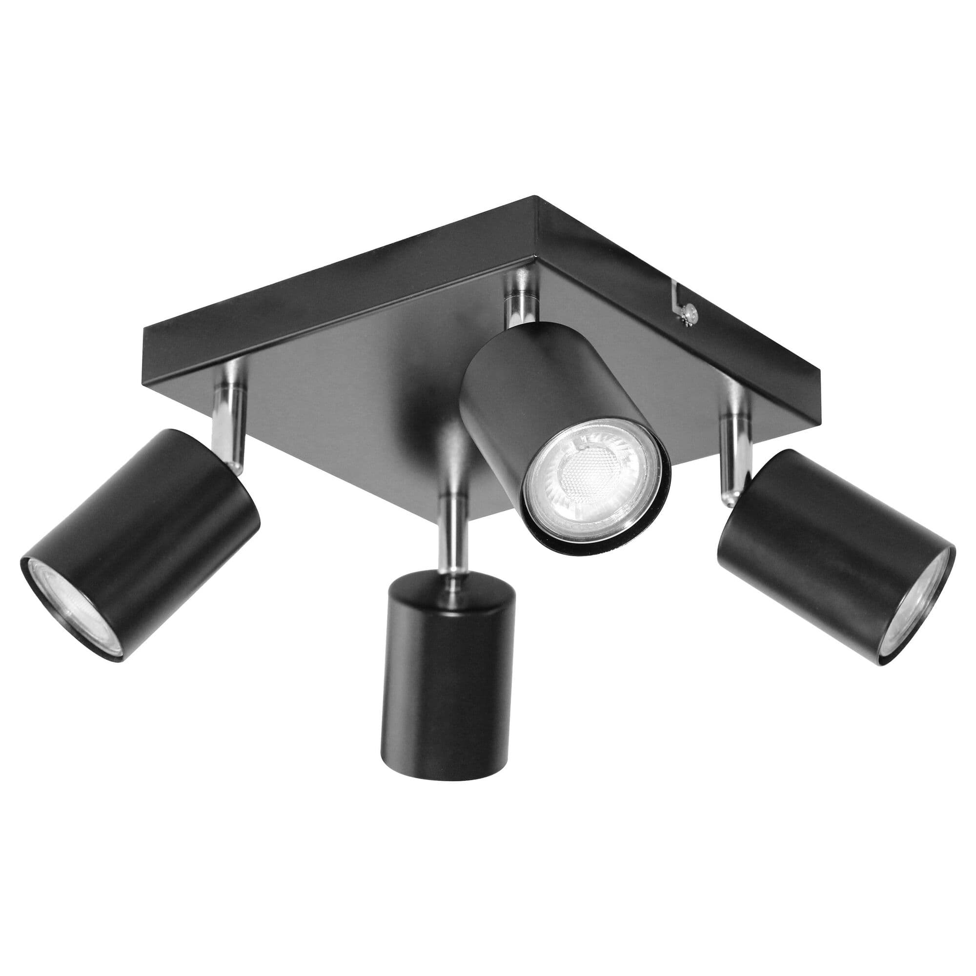 Nástenné a stropné svietidlo DOA SP 4, AD-OP-6348BGU10, 4x50W, GU10, IP20, čierne (ORNO) 1
