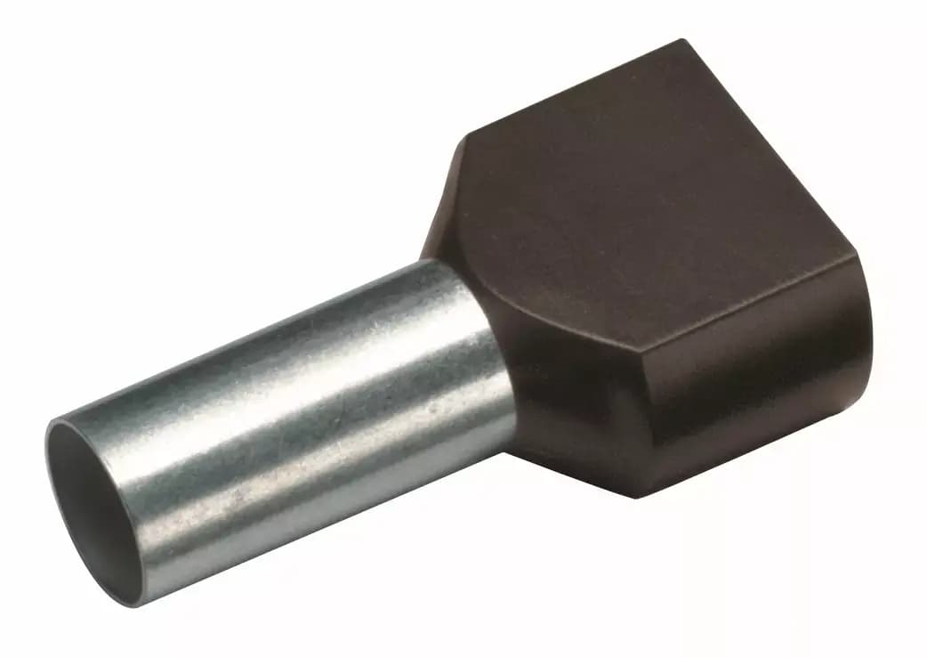 Izolovaná dvojitá dutinka Cu 2 x 1,5/8 mm, černá (100 ks) (Cimco) 1
