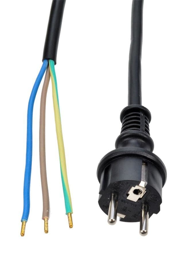Kábel flexošnúra 5m 3x1,5 mm2, guma, čierna 1