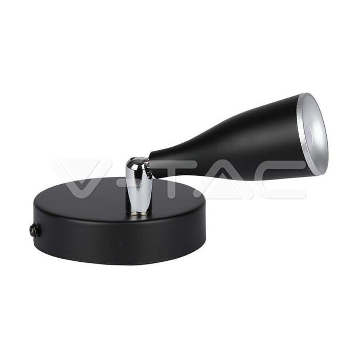 Nástenné LED svietidlo 4,5W, 4000K, 360lm, čierne VT-805 (V-TAC) 1