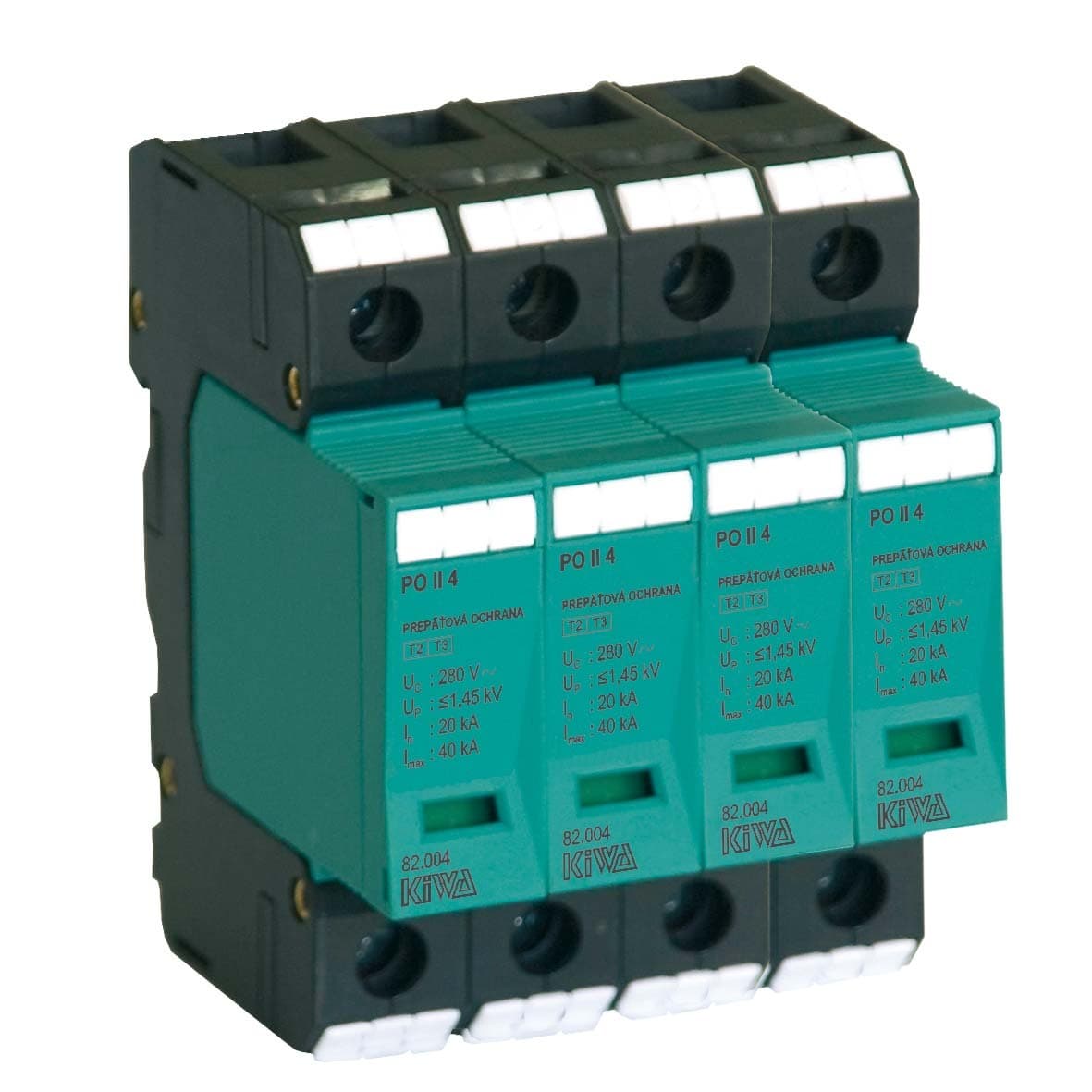 Prepäťová ochrana PO II 4 280V/40kA (KIWA) 1
