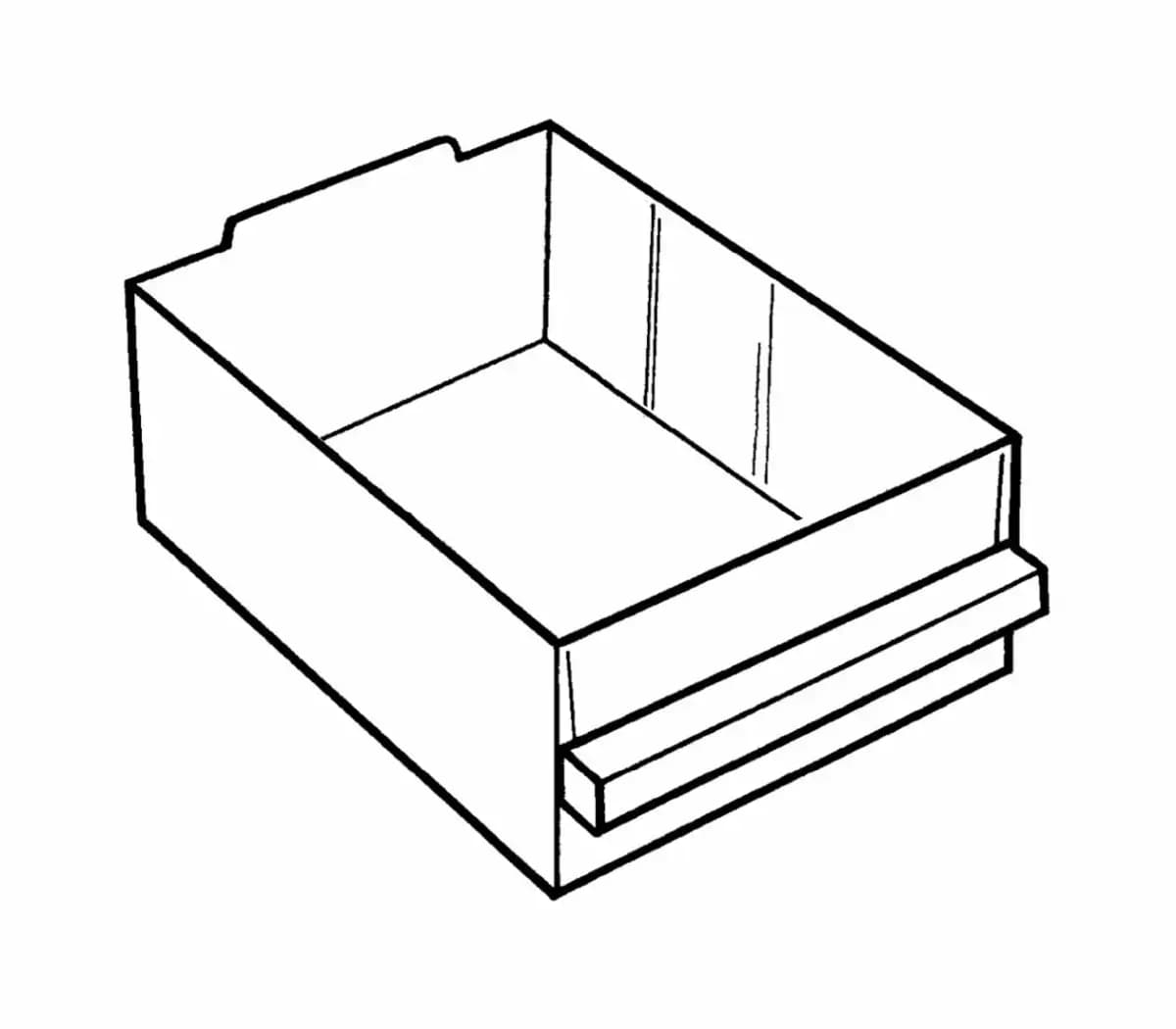 Zásuvka pro magazín S 250-2 (92x159x250 mm) 1