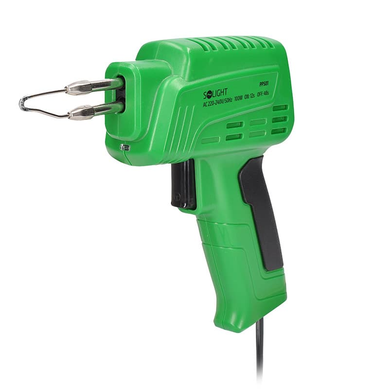 Solight pištoľ spájkovacia 100W sada 1
