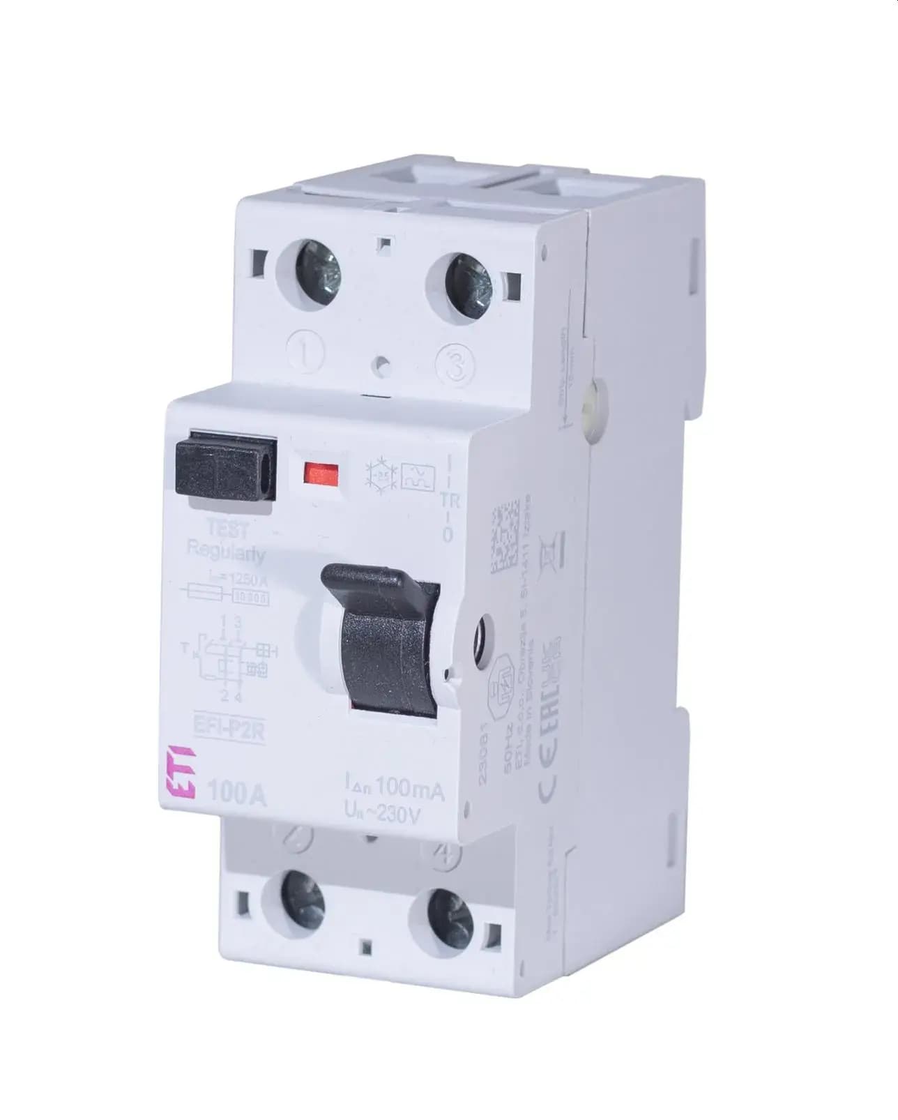Chránič prúdový EFI-2 2p A 100/0,03 10kA (ETI) 1
