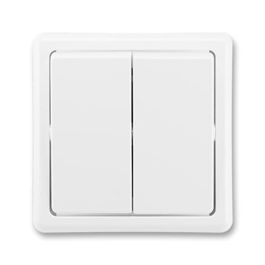 Prepínac sériový (5) 10A/250V (SS) biela Classic (ABB) 1