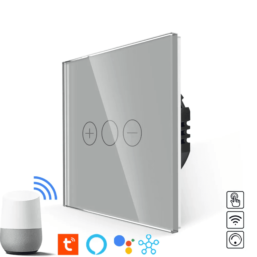 Revolo Touch WiFi dotykový stmievač trojtlačidlový č.1 - Strieborný 1