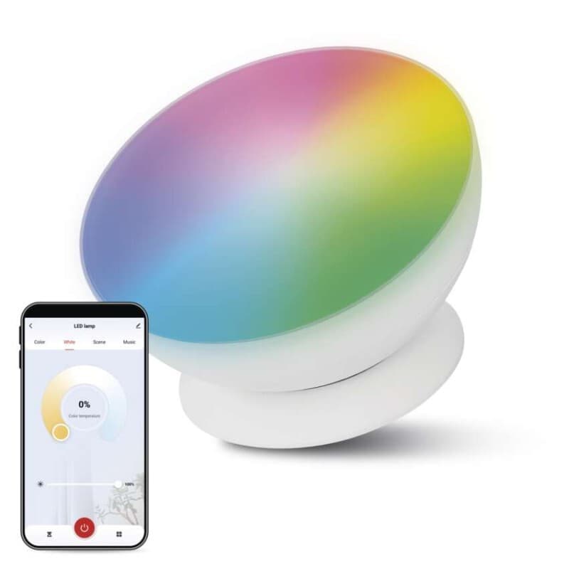 GoSmart LED ambientná lampa, biela, teplá biela–studená biela/ RGB, WiFi 1