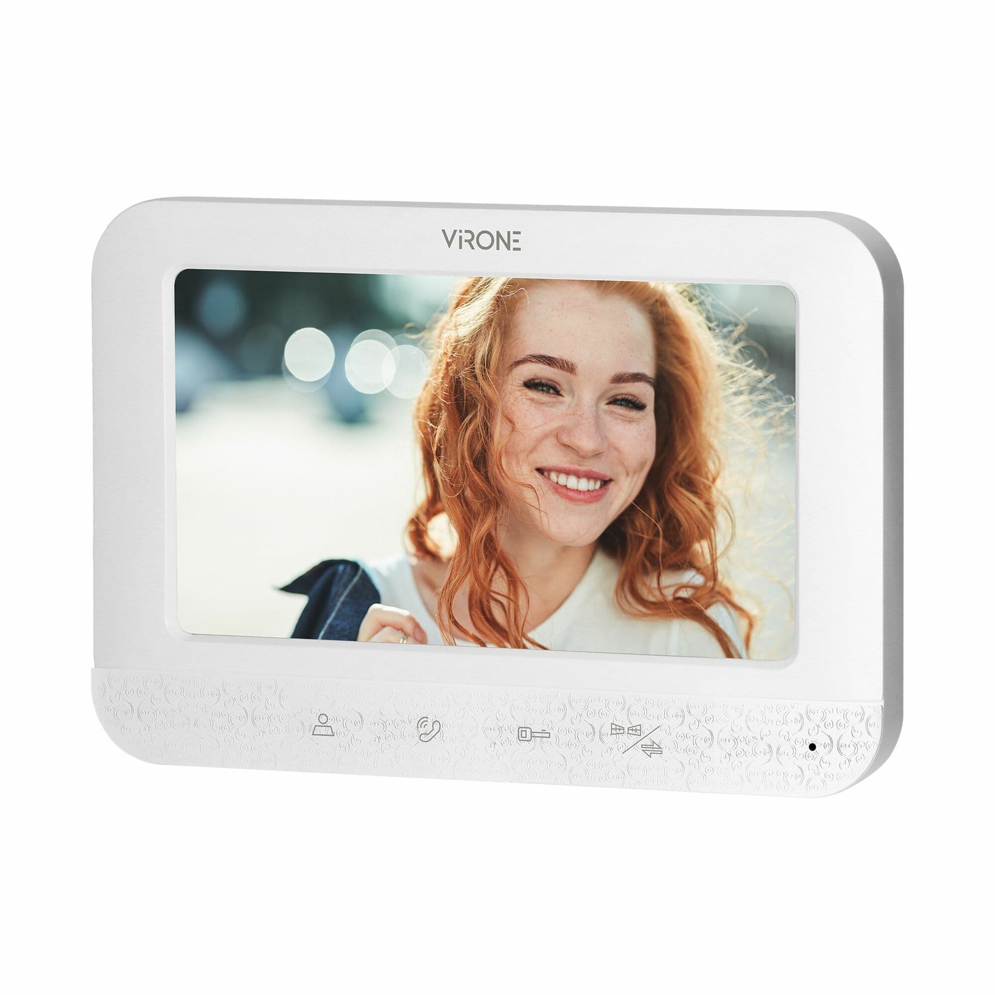 Sada handsfree videovrátnika SETAR, 7" LCD, biely, interkom (ORNO) 1