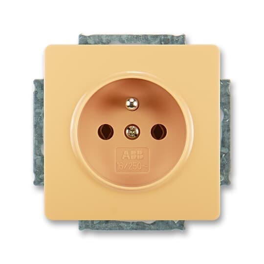 Zásuvka 2P+T/16A/250V (SS) béžová Swing-L (ABB) 1