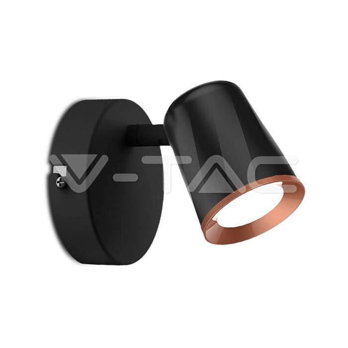 Nástenné LED svietidlo 6W, 4000K, 480lm, čierne VT-806 (V-TAC) 1