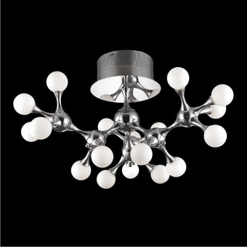 Svietidlo ATOMS/MD6199-18/18xG4/20W,chrómE,mat.: chrómE (LUXERA) 1
