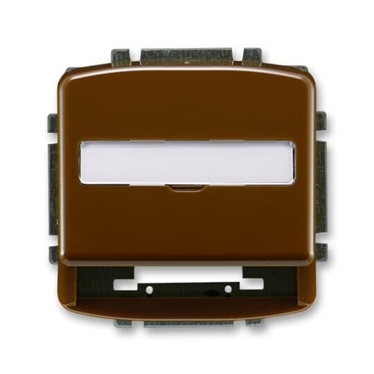 Kryt zásuvky tel/dát. 1xRJ12/RJ45 modul.jack hnedá Tango (ABB) 1