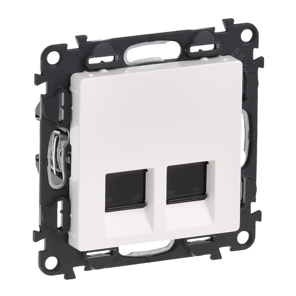 Zásuvka dátová 2xRJ45 Cat.6a STP biela Valena Life (Legrand) 1
