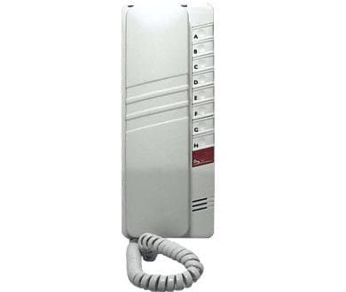 Audio telefón s 8 tlač. protistanice zv.elektron. biela/hnedá 4+n DT93 (TESLA Stropkov) 1
