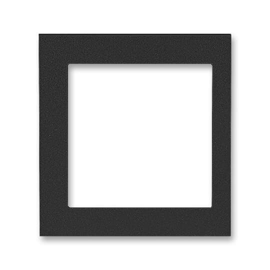 Rámcek 1-násobný s otvorom 55x55 krajný onyx Levit M (ABB) 1
