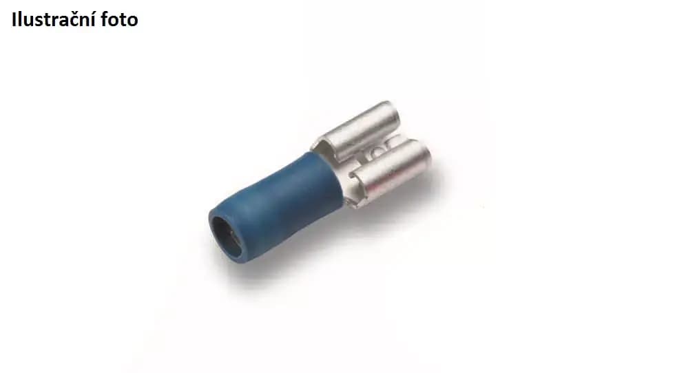 Izolovaný konektor Cu 1,5-2,5/4,8x0,8 mm, modrý (100 ks) 1