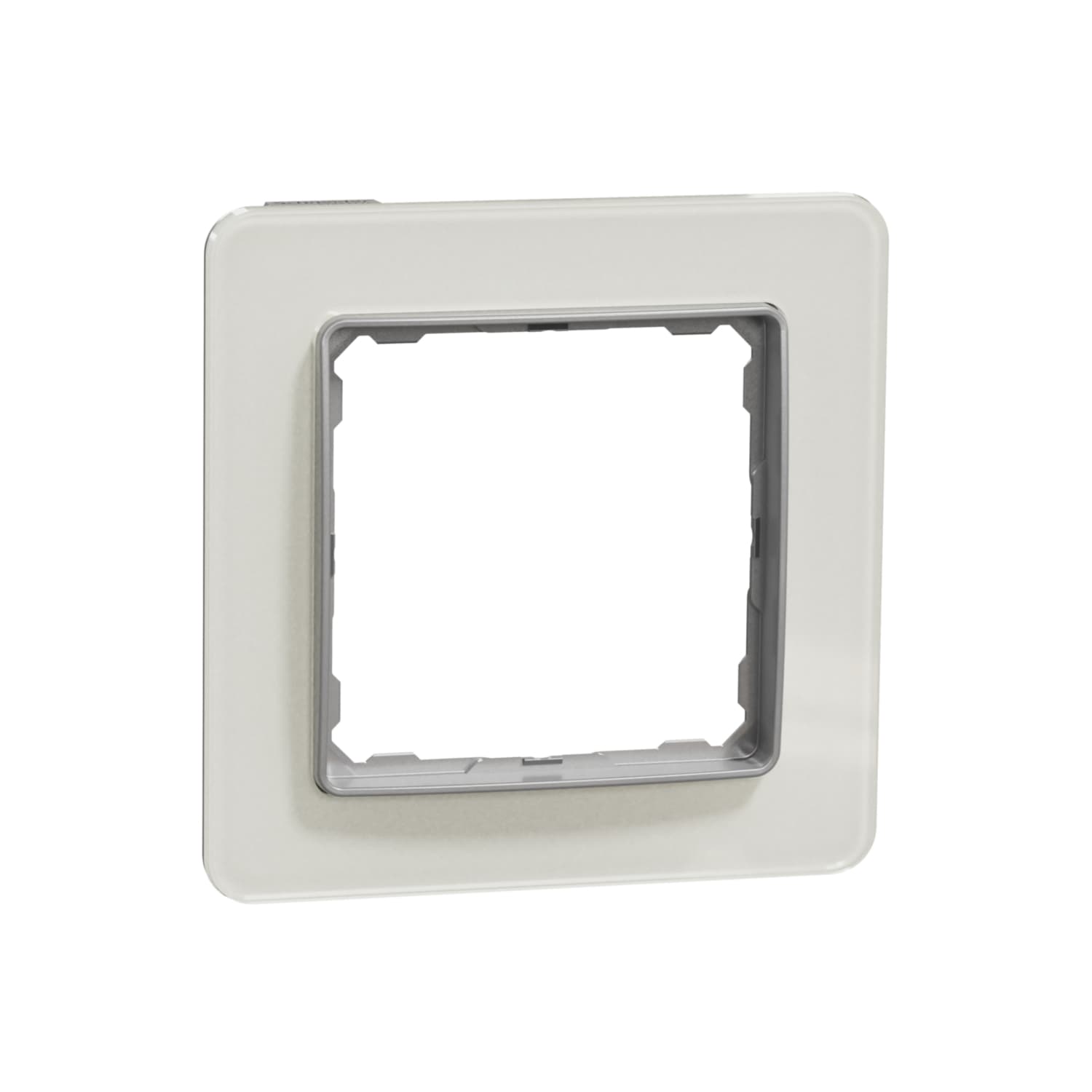 Rámcek 1-násobný, Biele Sklo, Sedna Design (Schneider) 1