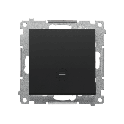Vypínač 1-pólový (1Ss) 10AX/250V (PS) čierna matná SIMON55 (Simon) 1