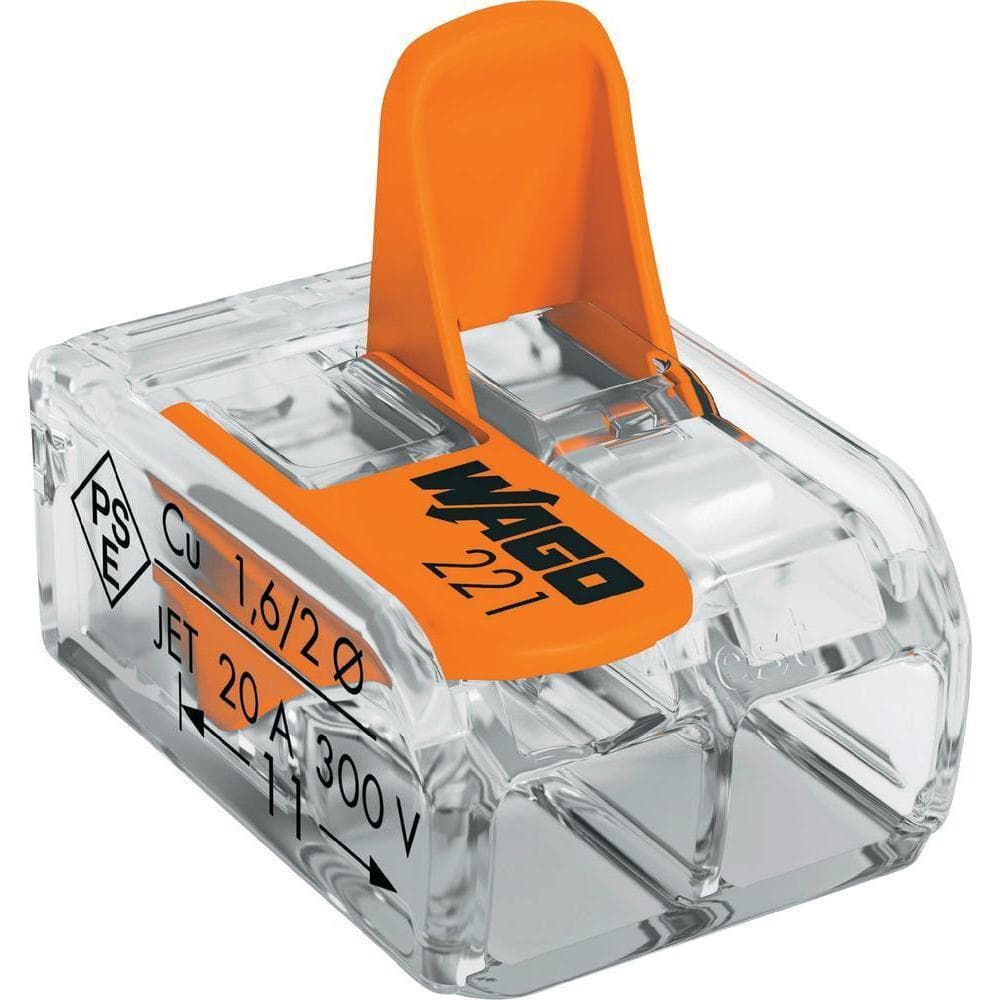 Svorka lustrová mini 2x0,2x4mm2 -221-412 (WAGO) 1