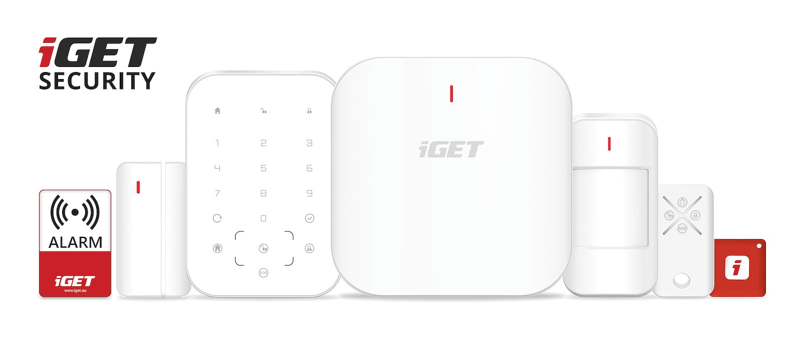 iGET SECURITY M6-4G Premium – Inteligentný bezpečnostný systém 4G LTE/Wi-Fi/Ethernet/GSM, 1