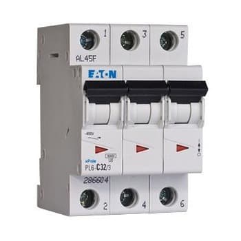 Istič 3-pólový C/20A 6kA Rada:PL6 (Eaton) 1