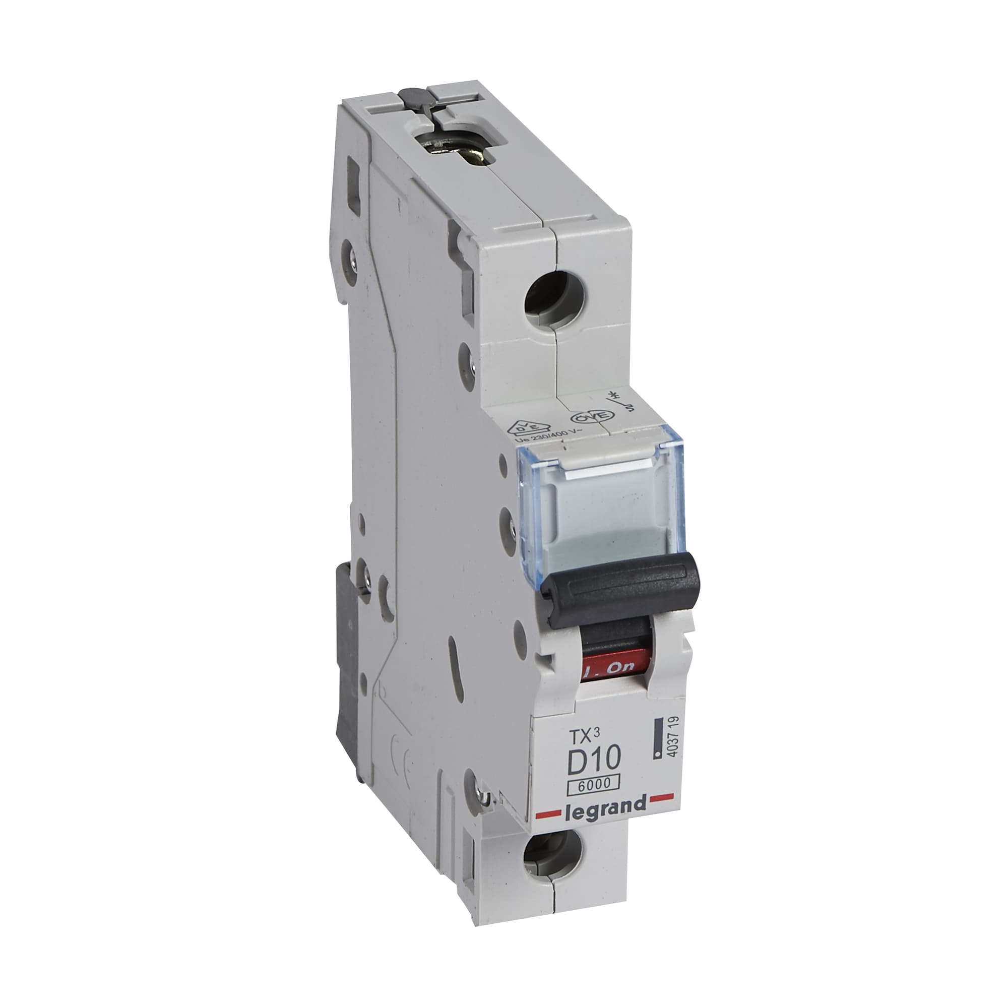 Istič 1-pólový D/10A 6kA Rada:TX3 (Legrand) 1