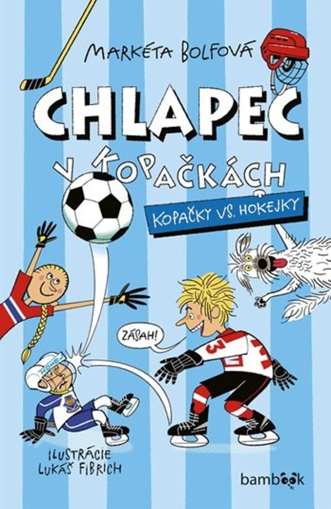 Chlapec v kopačkách/Kopačky vs. hokejky 1