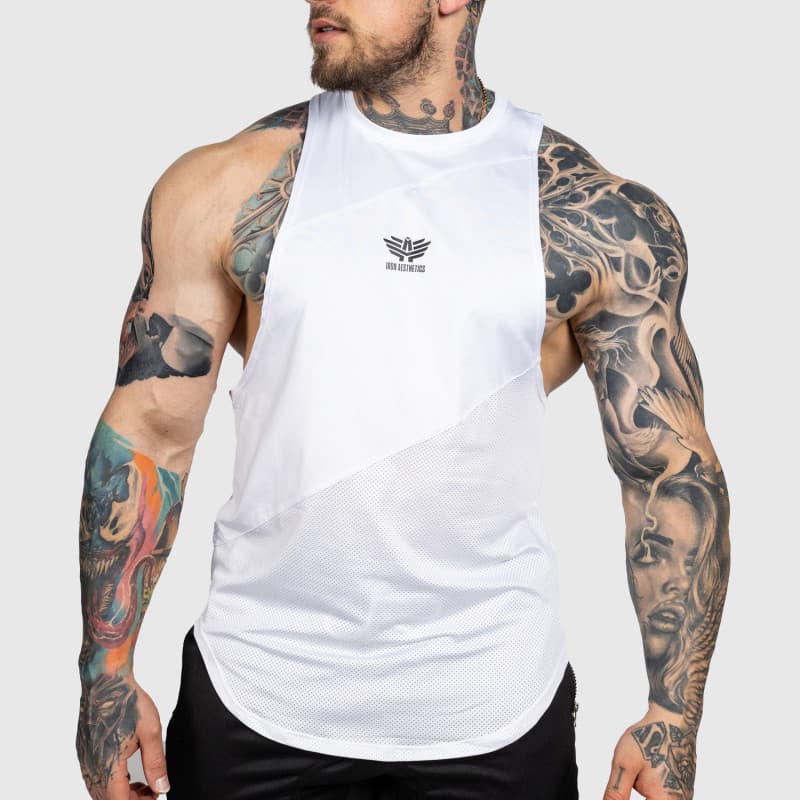 Tréningové tielko Iron Aesthetics Gym Tank, biele 1