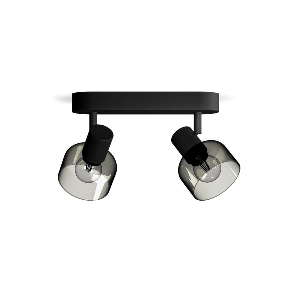 Reflektorové stropné svietidlo 2x E14 Black Sleet Philips 1