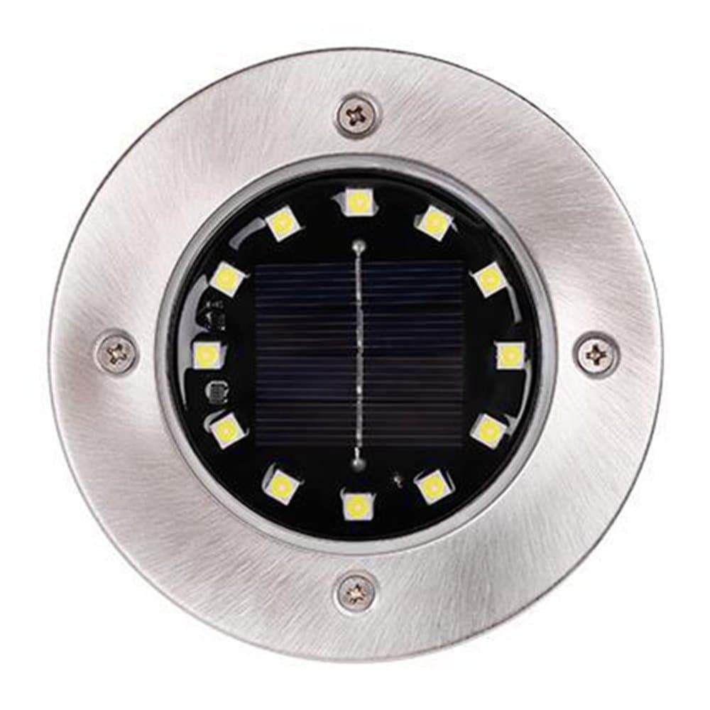 Sada 4x 12x LED SOLAR DOGRUNT LAMP s pohonom IP54