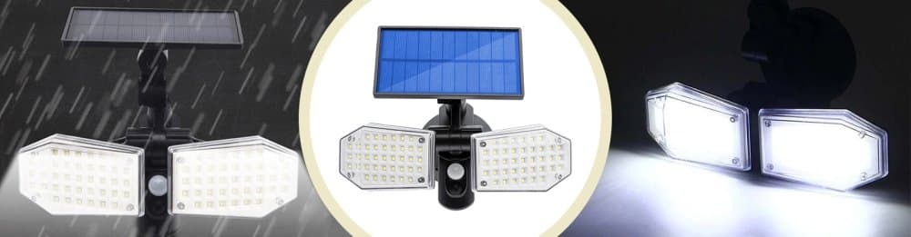 Solárne svetlomety 78x LED 15W 450lm Studený senzor pohybu IP65