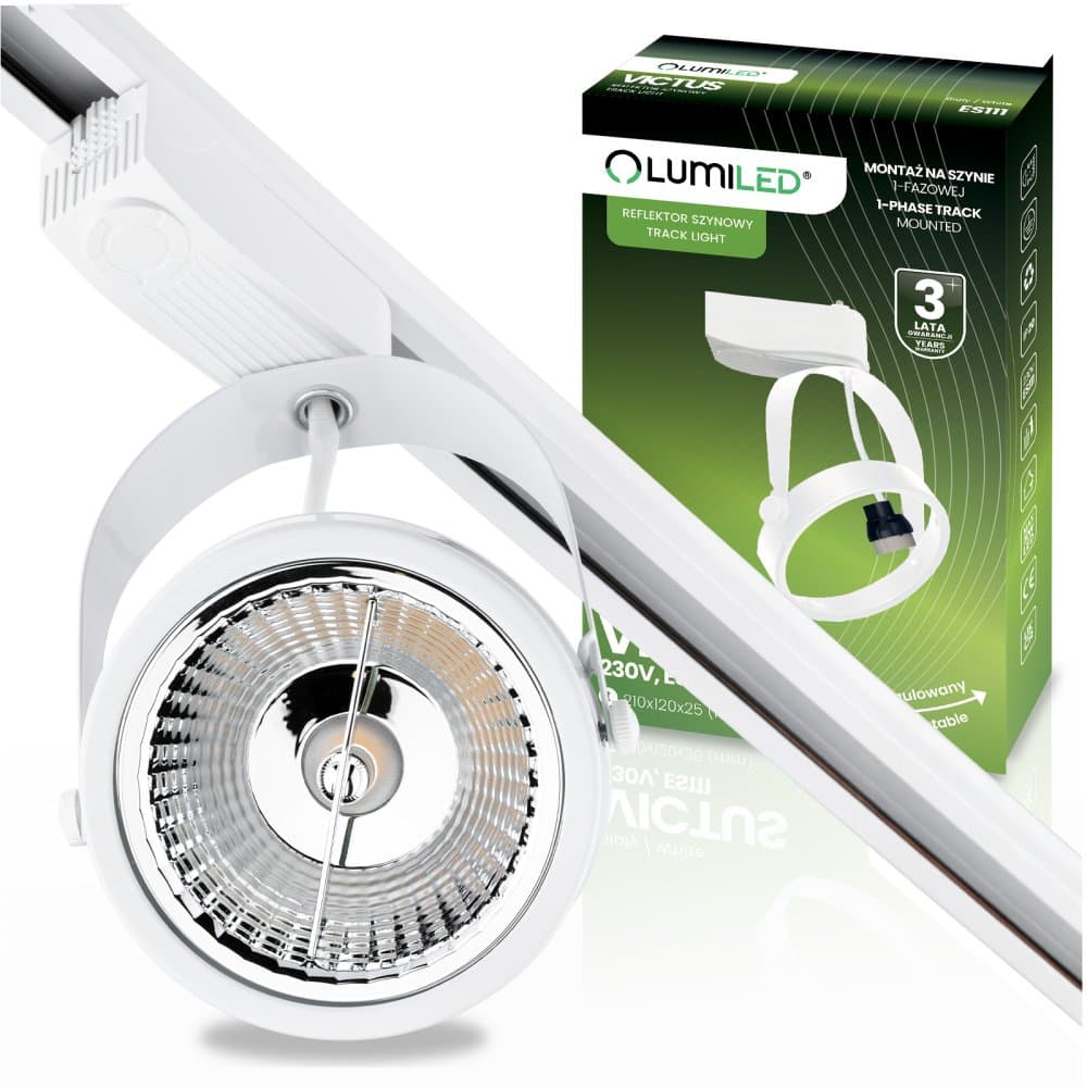 GU10 AR111 White VICTUS Busbar Light Lumiled pre jednofázové zbernice 1