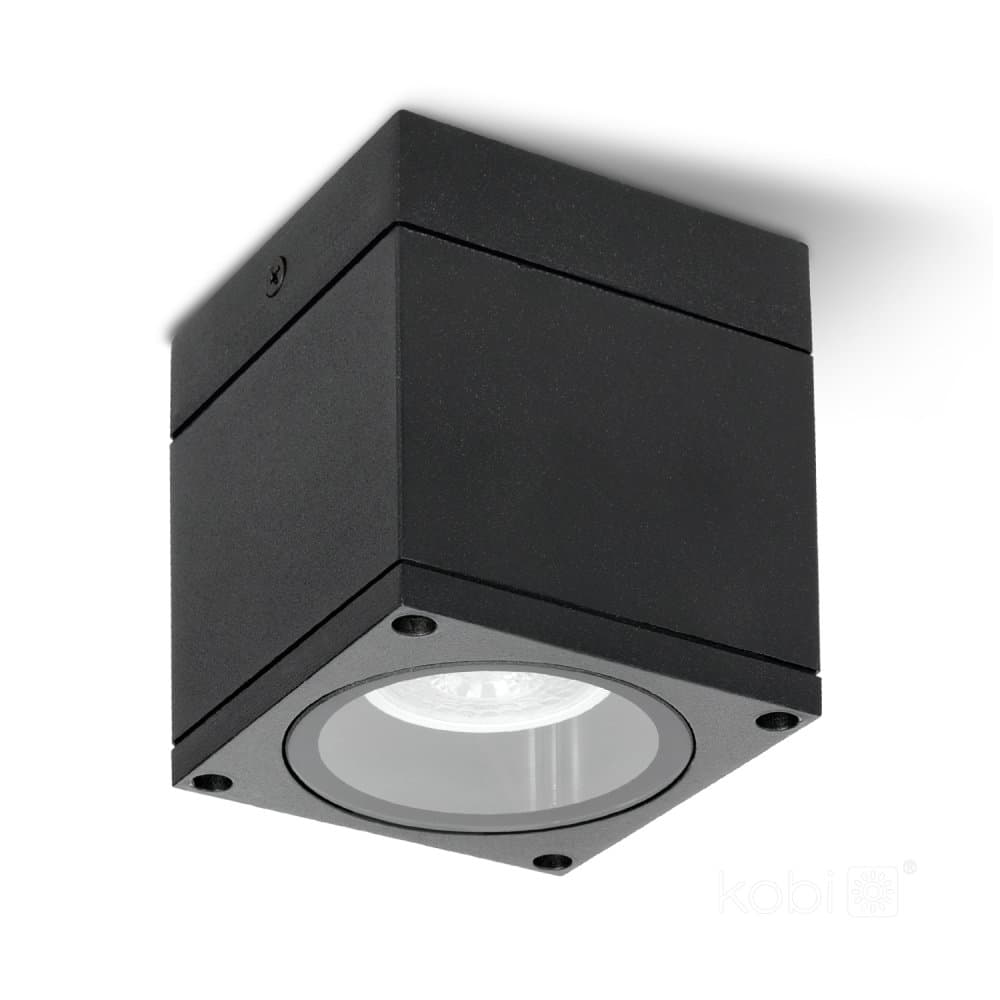 Záhradná vonkajšia bodová lampa GU10 čierna IP54 Querk