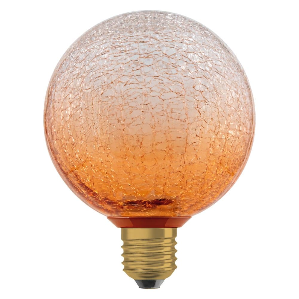 LED žiarovka E27 guľa mrazivá 3, 5W 300lm 2700K teplá dekoračná oranžová Osram