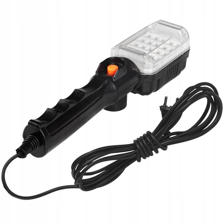 Pracovná baterka LED 12W 6500K studená 5m kábel čierna Masterled 1