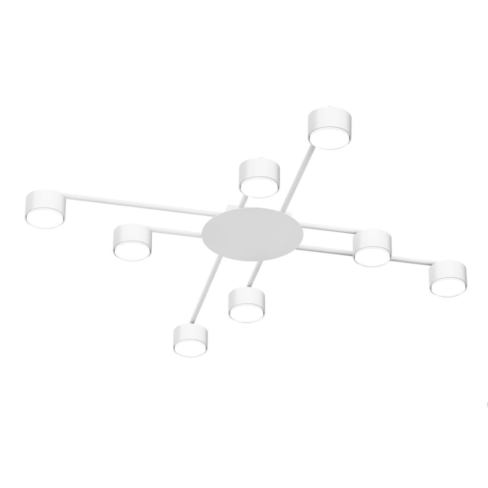 Stropná lampa 8x GX53 LED biela moderná Videx 1