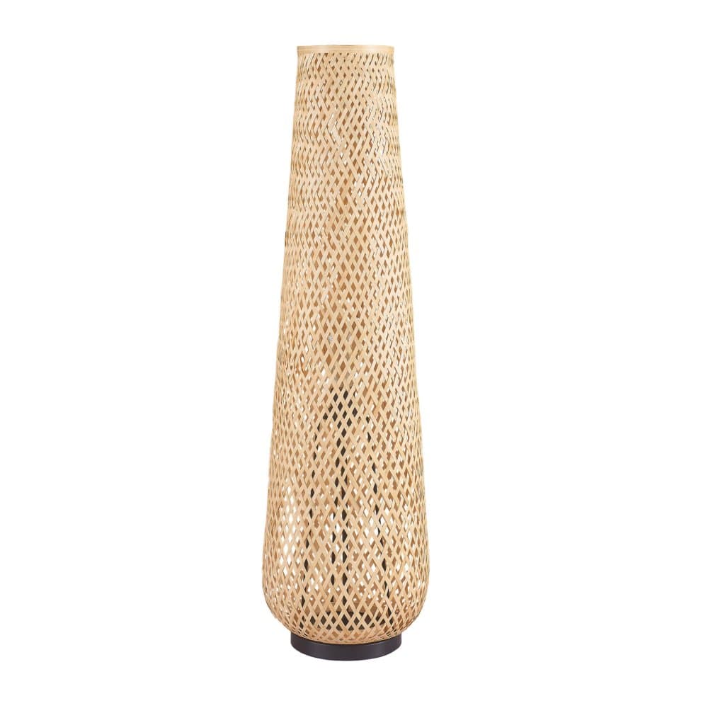 Stojacia dekoratívna lampa E27 béžová BAMBOO NATURAL
