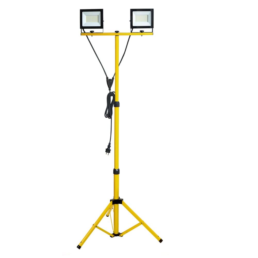 Vonkajší záhradný LED reflektor 100W 8500lm 4000K neutrálna 110° IP54 IK06 čierny žltý Tigra Kobi