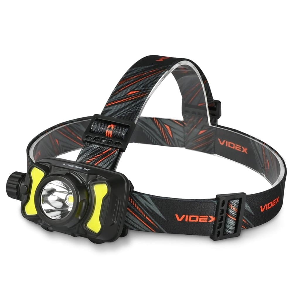Akumulátorová LED čelovka 5W 700lm 8 režimov USB-C vodotesná IP55 Videx
